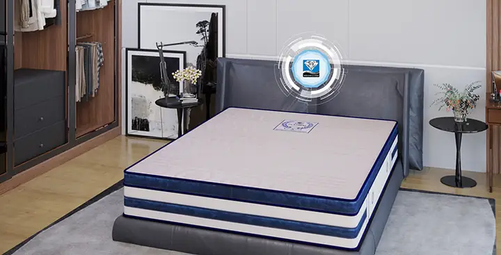 Nệm Lò Xo Túi Kim Cương Platinum