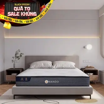 Nệm Lò Xo Amando Elite Original Túi Độc Lập Tiêu Chuẩn Khách Sạn 5 Sao Dày 23cm