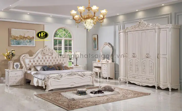 Trọn Bộ Giường Tủ Tân Cổ Điển Trọn Bộ Giường Tủ Tân Cổ Điển
