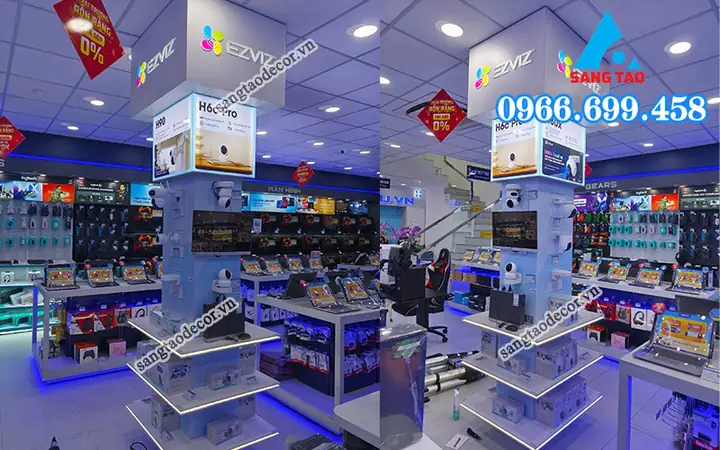 Dự Án Thi Công Nội Thất Showroom Tại Phong Vũ Võ Văn Ngân, Thủ Đức