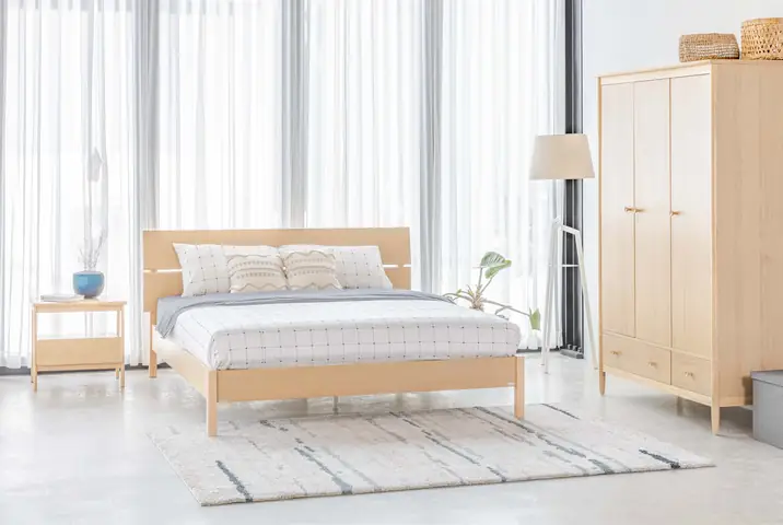 Giường Ngủ Moho Vline Màu Gỗ Tự Nhiên