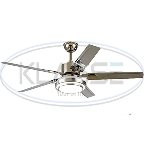Quạt Trần Đèn Klasse 52ksi – 506 Động Cơ Dc Tốt, 6 Mức Điều Chỉnh Tốc Độ, Cánh Quạt Cấu Tạo Từ Thép Sải Cánh Rộng 1320 Mm, Bầu Quạt Làm Từ Hợp Kim Bên Cạnh Hệ Thống Đèn Led Sáng Láng Mà Giá Cả Đủ Nhỏ