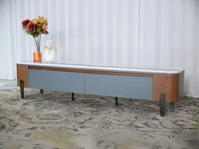 Kệ Tivi Hiện Đại Mặt Đá Pha Lê Kt2000-2