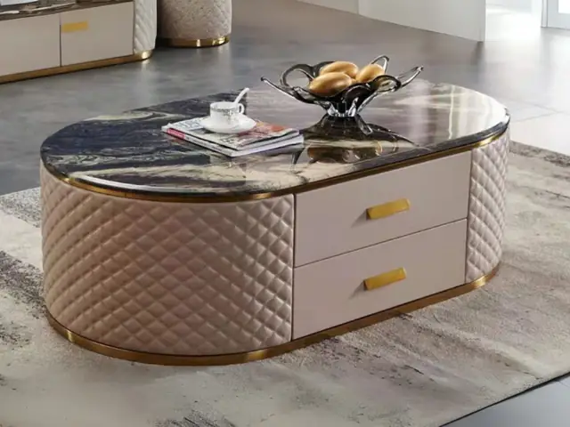 Bàn Trà Mặt Đá Sang Trọng Btqc605-13