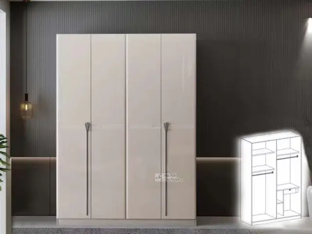 Tủ Quần Áo Lịch Lãm Cho Phòng Ngủ 4-4