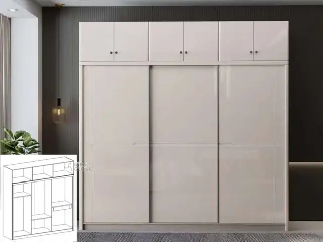 Tủ Quần Áo Trang Nhã Cho Phòng Ngủ Ba-13
