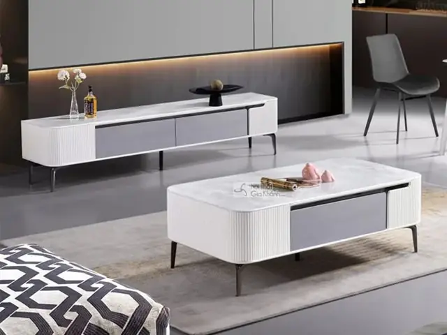 Combo Bộ Bàn Trà Kệ Tivi Lý Tưởng Cho Biệt Thự Btpl2327ab