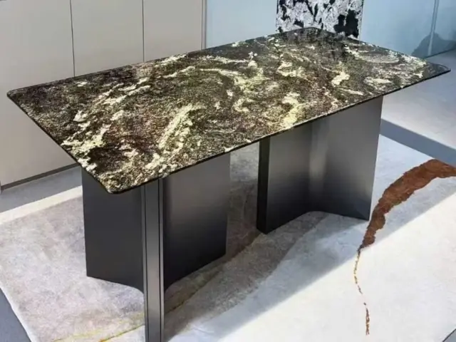 Bàn Ăn Mặt Đá Tự Nhiên Baq55-24