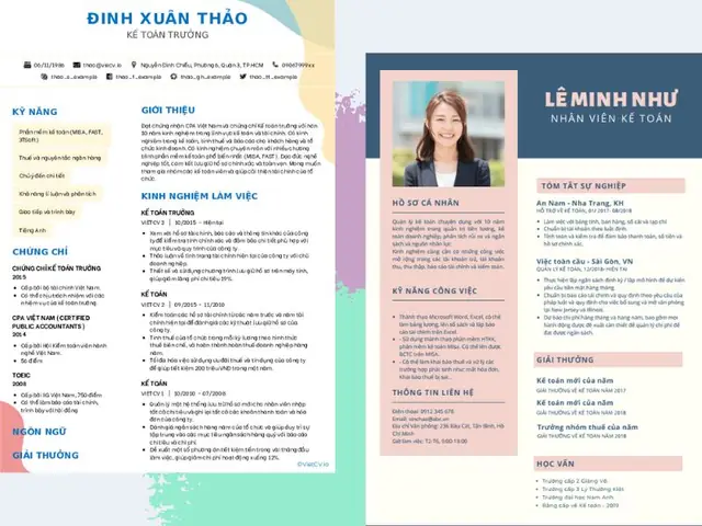 Mẫu Cv Xin Việc Kế Toán Chuyên Nghiệp