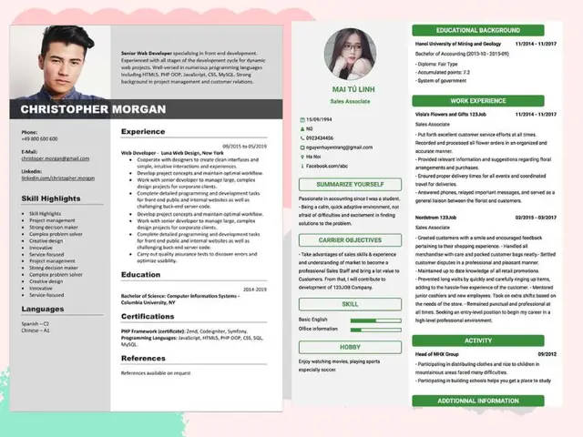 Mẫu Cv Tiếng Anh Đơn Giản