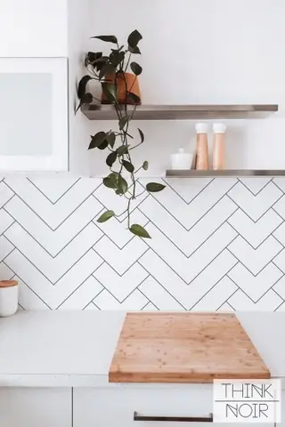 Làm Mới Tường Bếp Bằng Decal Họa Tiết Gạch Bông Hoặc Giả Đá