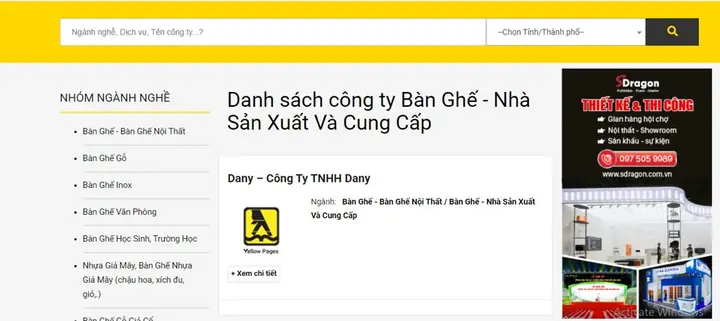 Danh Sách Các Doanh Nghiệp Sản Xuất Nội Thất Hàng Đầu Hiện Nay