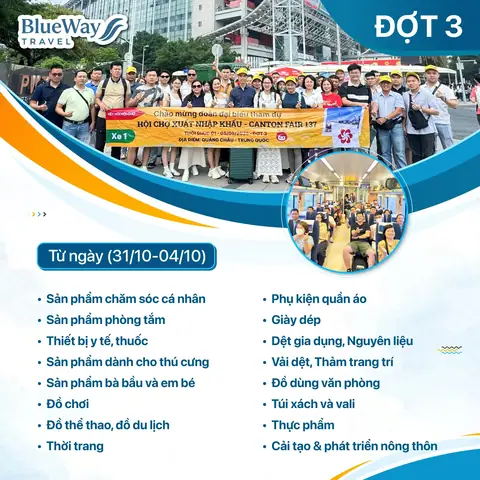 Giai Đoạn 3 (31/10 - 04/11/2025): Thời Trang – Dệt May – Y Tế – Văn Phòng – Mẹ & Bé