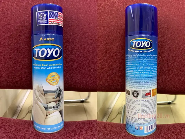 Chai Xịt Bóng Vệ Sinh Đồ Da, Nội Thất Ô Tô, Đồ Gỗ Toyo - 500ml