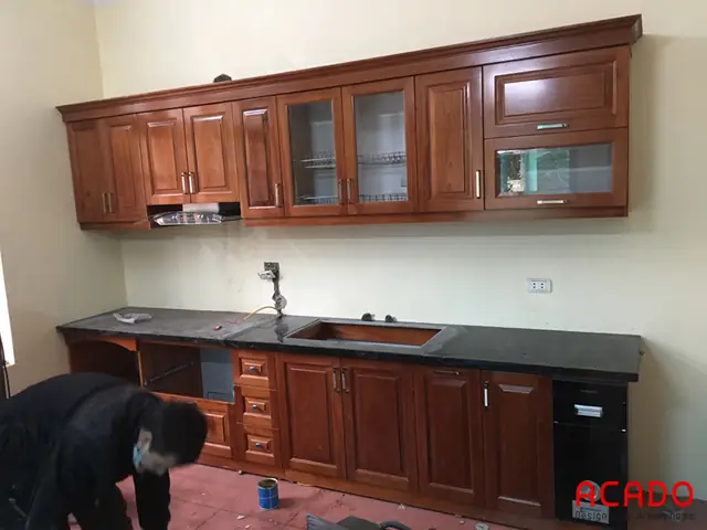 Tủ Bếp Gỗ Tự Nhiên
