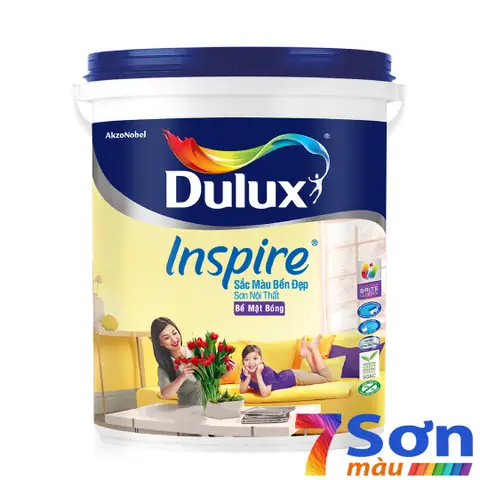 Sơn Nội Thất Dulux Inspire Sắc Màu Bền Đẹp Bề Mặt Bóng 39ab (18 Lít)