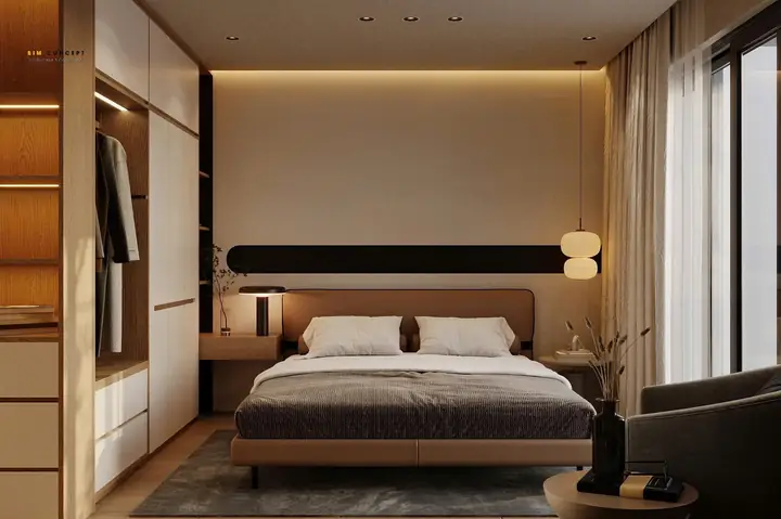 Giường Ngủ Tối Giản Cho Nội Thất Phòng Ngủ Nhỏ