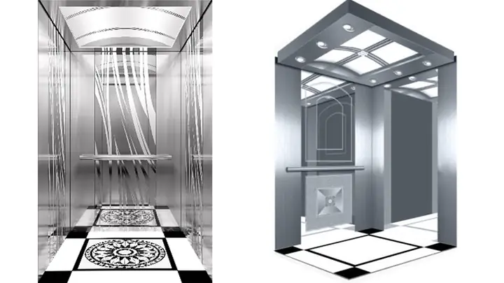 Hình Ảnh Mẫu Cung Cấp Lắp Đặt Nội Thất Thang Máy Tông Hiện Đại