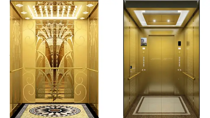 Hình Ảnh Nội Thất Thang Máy Cổ Điển