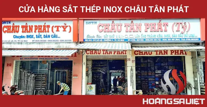 ✅ Cửa Hàng Sắt Thép Inox Châu Tân Phát.