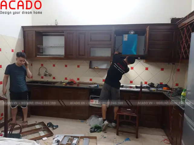 Hình Ảnh Quá Trình Lắp Đặt Tủ Bếp Tại Bát Khối – Gia Lâm