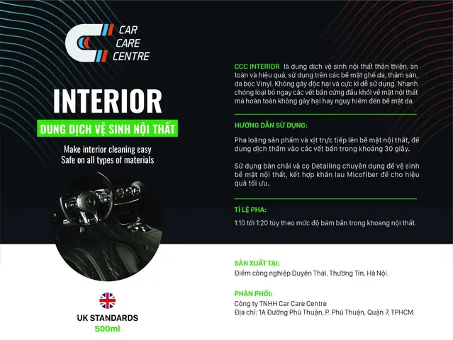 Quy Trình Vệ Sinh Nội Thất Ô Tô Tại Car Care Centre
