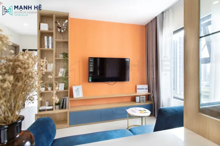 Thi Công Nội Thất Phòng Khách Gỗ Mdf