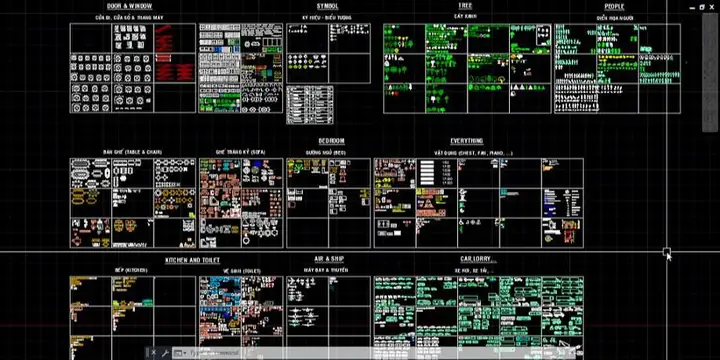 Tải Về Thư Viện Autocad Kiến Trúc Nội Thất (1):