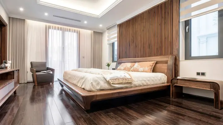 Phòng Ngủ Nội Thất Gỗ Óc Chó