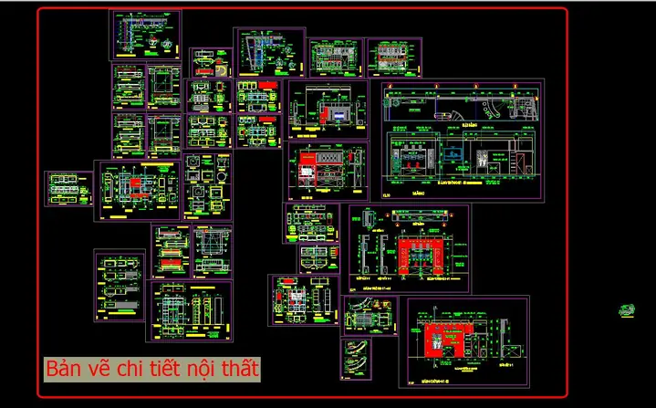 File Cad Triển Khai Nội Thất