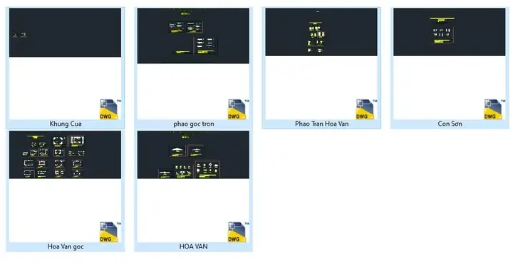 Chia Sẻ File Bản Vẽ Cad Phào Chỉ Tân Cổ Điển