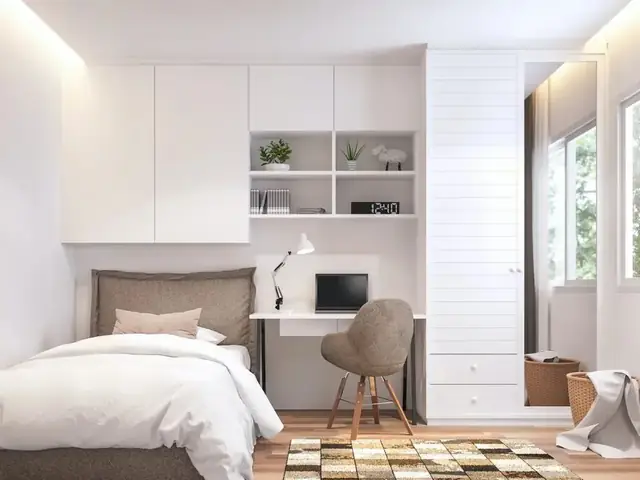 Mẫu Nội Thất Phòng Ngủ Đẹp 8m2 Đơn Giản
