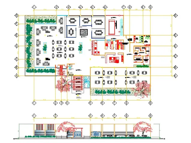 Tá»ng Há»£p Cã¡c Máº«u Báº£n Váº½ Thiáº¿t Káº¿ Nhã Hã Ng Än Uá»ng Hiá»n Äáº¡i