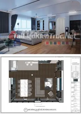 Chia Sẻ File Mẫu Hồ Sơ Thiết Kế Thi Công Nội Thất Triển Khai Hoàn Toàn Bằng Sketchup