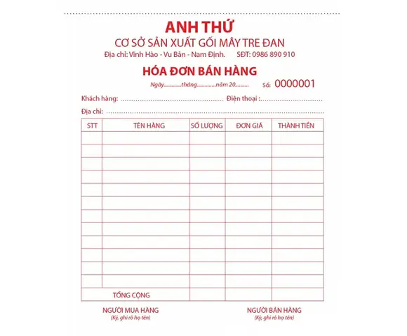 Tải Mẫu Hóa Đơn Bán Lẻ Excel, Word, Pdf Miễn Phí Mới Nhất