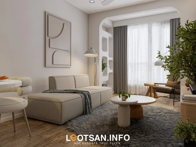 File Nội Thất Nhà Ống 3dmax Miễn Phí