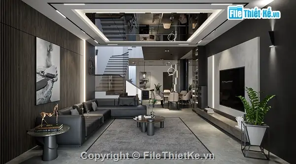 Tổng Hợp File Sketchup Nội Thất Nhà Phố Đẹp Và Chất Lượng