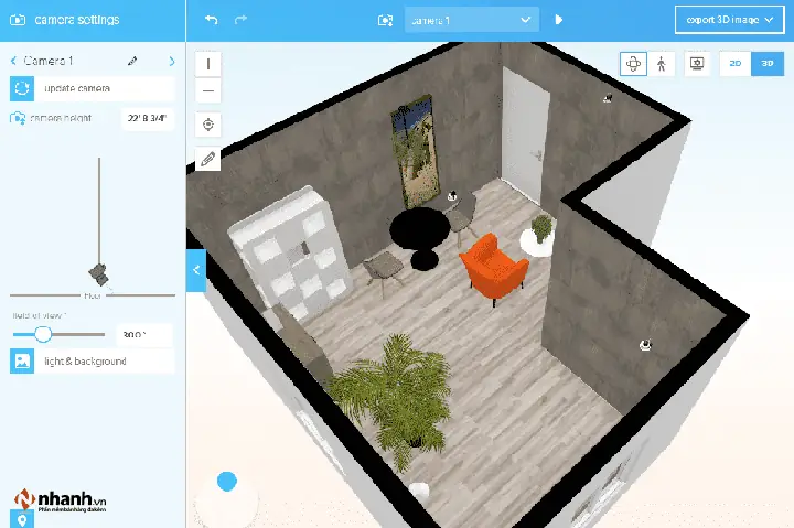 Phần Mềm Thiết Kế Nhà Miễn Phí Floorplanner