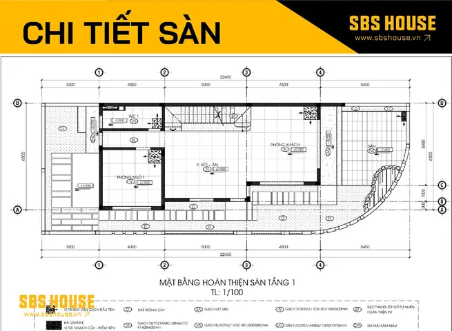 1. Chi Tiết Sàn