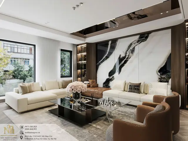 Ý Tưởng Thiết Kế Nội Thất Phòng Khách Ấn Tượng, Sang Trọng Của Nhà Chị Hiền Ý Tưởng Thiết Kế Nội Thất Phòng Khách Ấn Tượng, Sang Trọng Của Nhà Chị Hiền