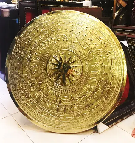 Sản Phẩm Mặt Trống Đồng Đông Sơn Mạ Vàng Trang Trí Nội Thất Sản Phẩm Mặt Trống Đồng Đông Sơn Mạ Vàng Trang Trí Nội Thất