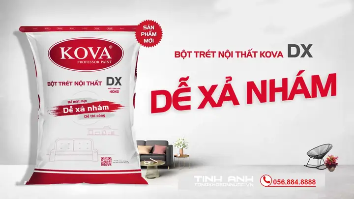 Các Thành Phần Bột Trét Tường Kova