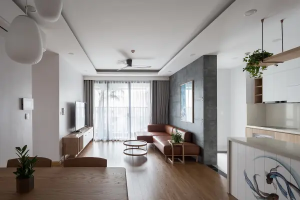 Chung Cư 50m2 Phong Cách Tối Giản Hiện Đại