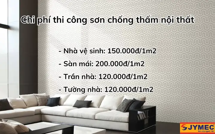 Chi Phí Thi Công Sơn Chống Thấm Nội Thất
