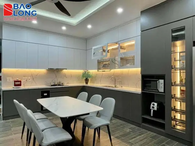 Chất Liệu Để Thi Công Nội Thất Bếp