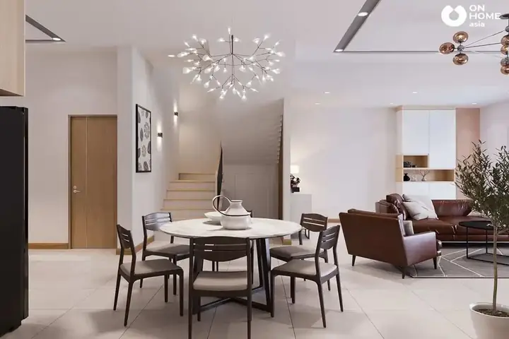 Báo Giá Thiết Kế Nội Thất Nhà Phố 1 Trệt 1 Lầu Đẹp.