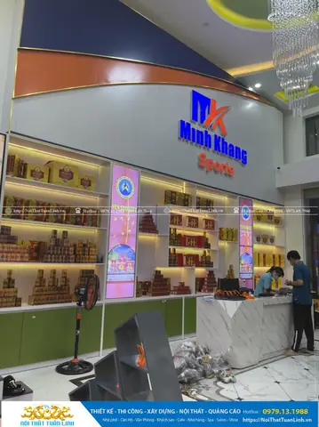 Dự Án Thiết Kế Thi Công Showroom Shop Minh Khang Sport Tại Phú Giáo Bình Dương - 2022 Dự Án Thiết Kế Thi Công Showroom Shop Minh Khang Sport Tại Phú Giáo Bình Dương - 2022