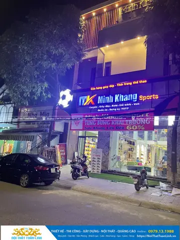 Dự Án Thiết Kế Thi Công Showroom Shop Minh Khang Sport Tại Phú Giáo Bình Dương - 2022 Dự Án Thiết Kế Thi Công Showroom Shop Minh Khang Sport Tại Phú Giáo Bình Dương - 2022