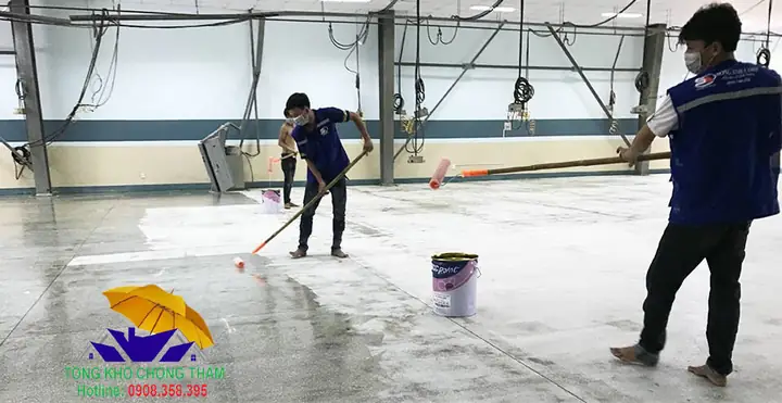 Bước 6: Sơn Tự Trải Phẳng Unipoxy Lining Bước 6: Sơn Tự Trải Phẳng Unipoxy Lining