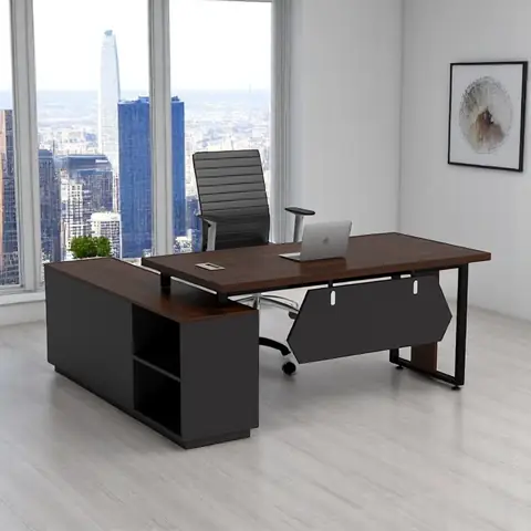 Bàn Giám Đốc Chân Sắt Hiện Đại